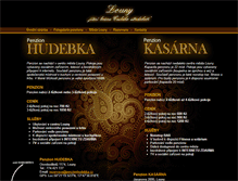 Tablet Screenshot of penzionhudebka.cz